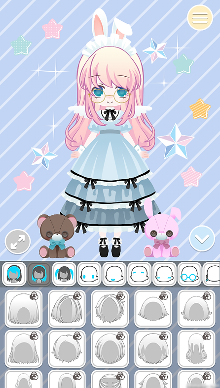 Kawaii SELECT の着せ替え画面